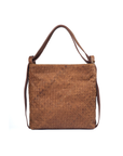Woven Evra Tote - Saddle (Light)