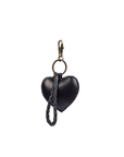 Puffy Heart Keychain - Black