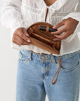 Wedge Wallet - Saddle (Light)