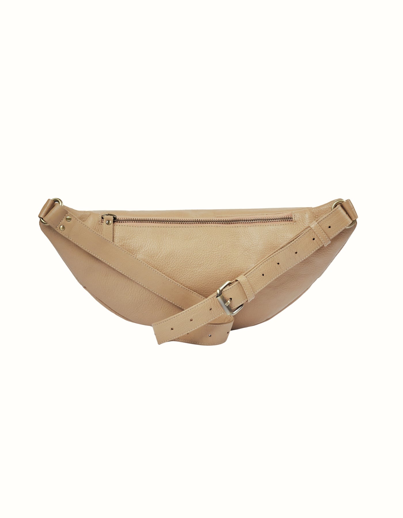 MANDRN | The Atlas- Sand Leather Fanny Pack