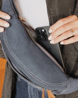 Mandrn Atlas - Suede Denim Fanny Pack