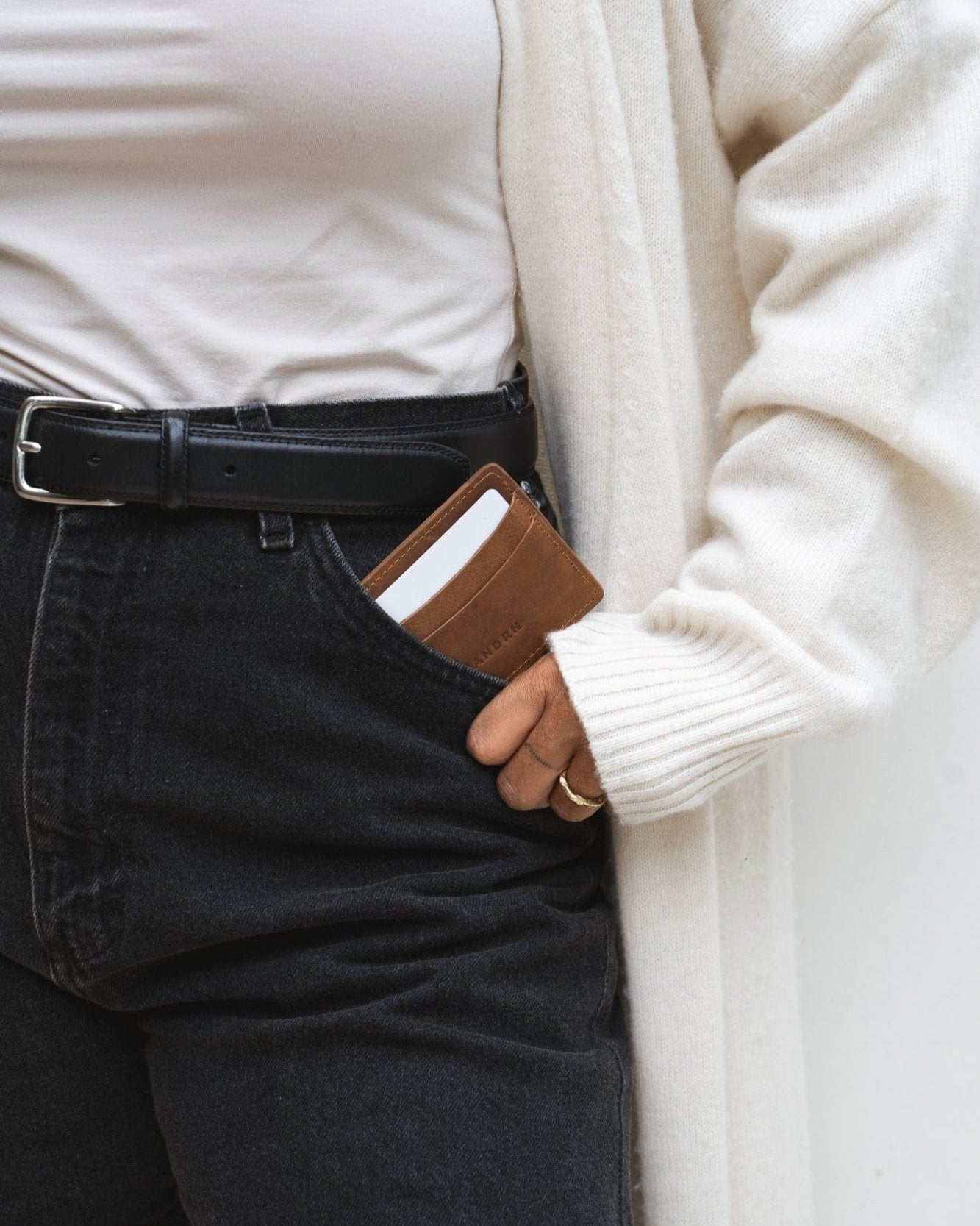 Mandrn Cardholder Luxe - Saddle (Light) Cardholder