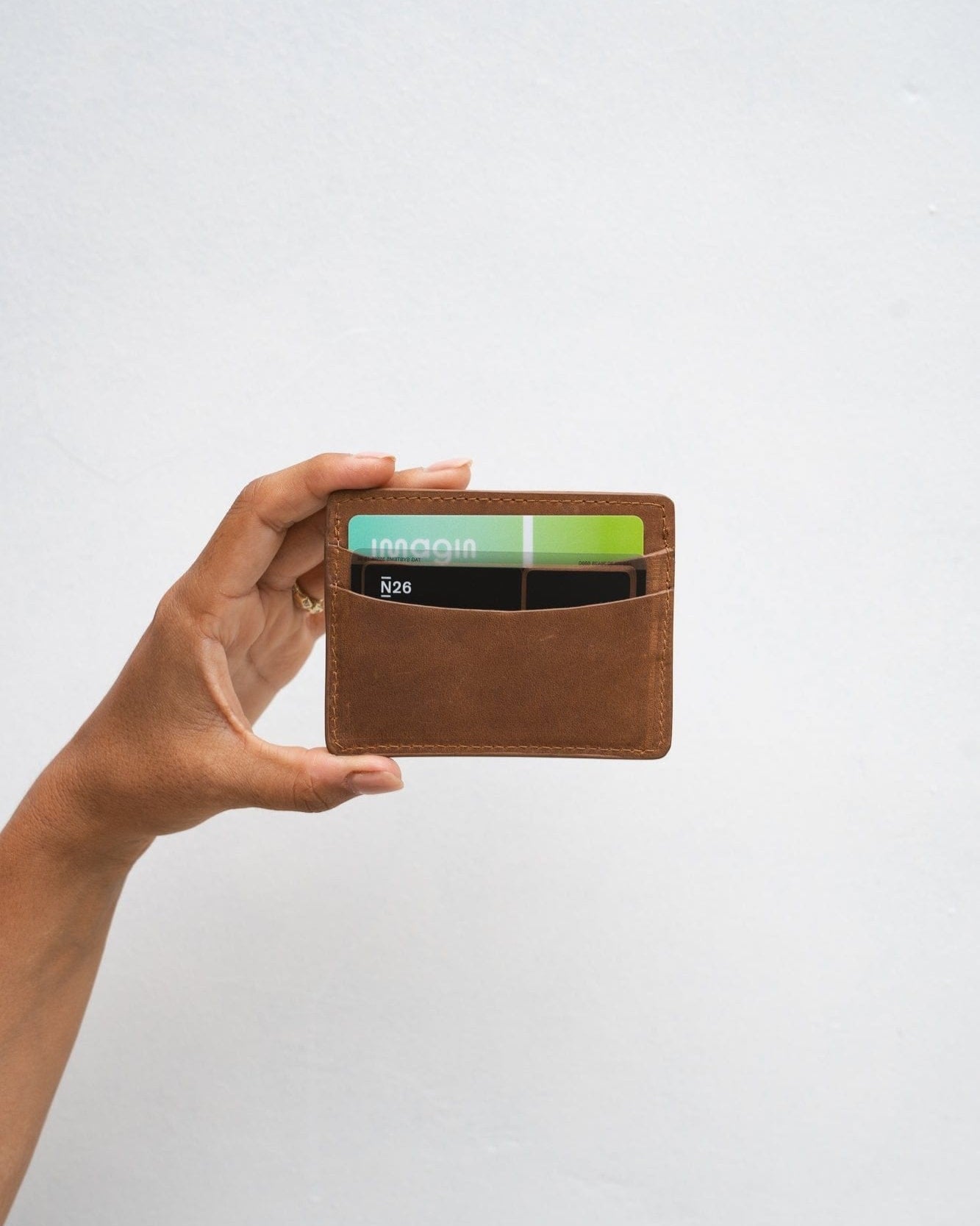 Mandrn Cardholder Luxe - Saddle (Light) Cardholder