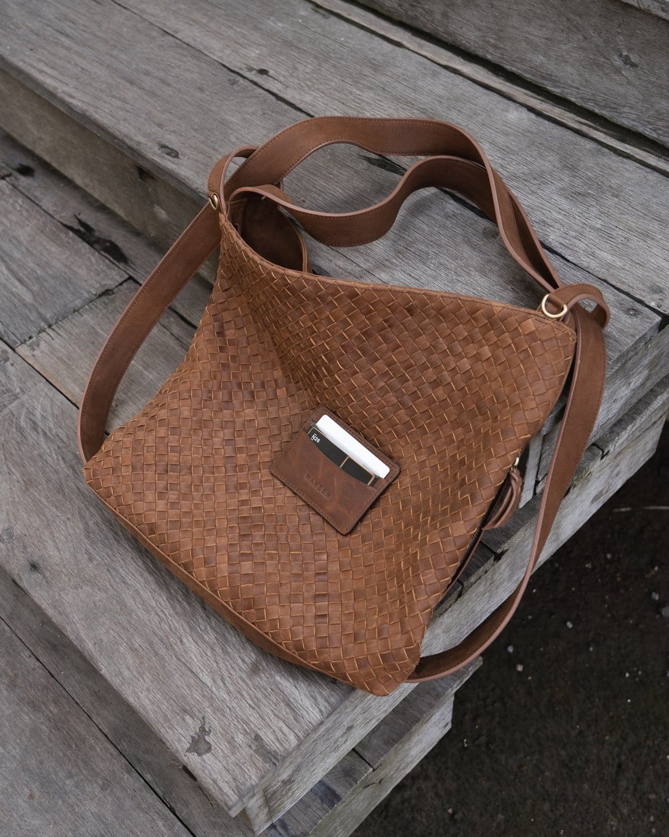 Mandrn Cardholder - Saddle (Dark) Cardholder