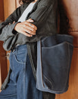 Mandrn Evra - Suede Denim tote