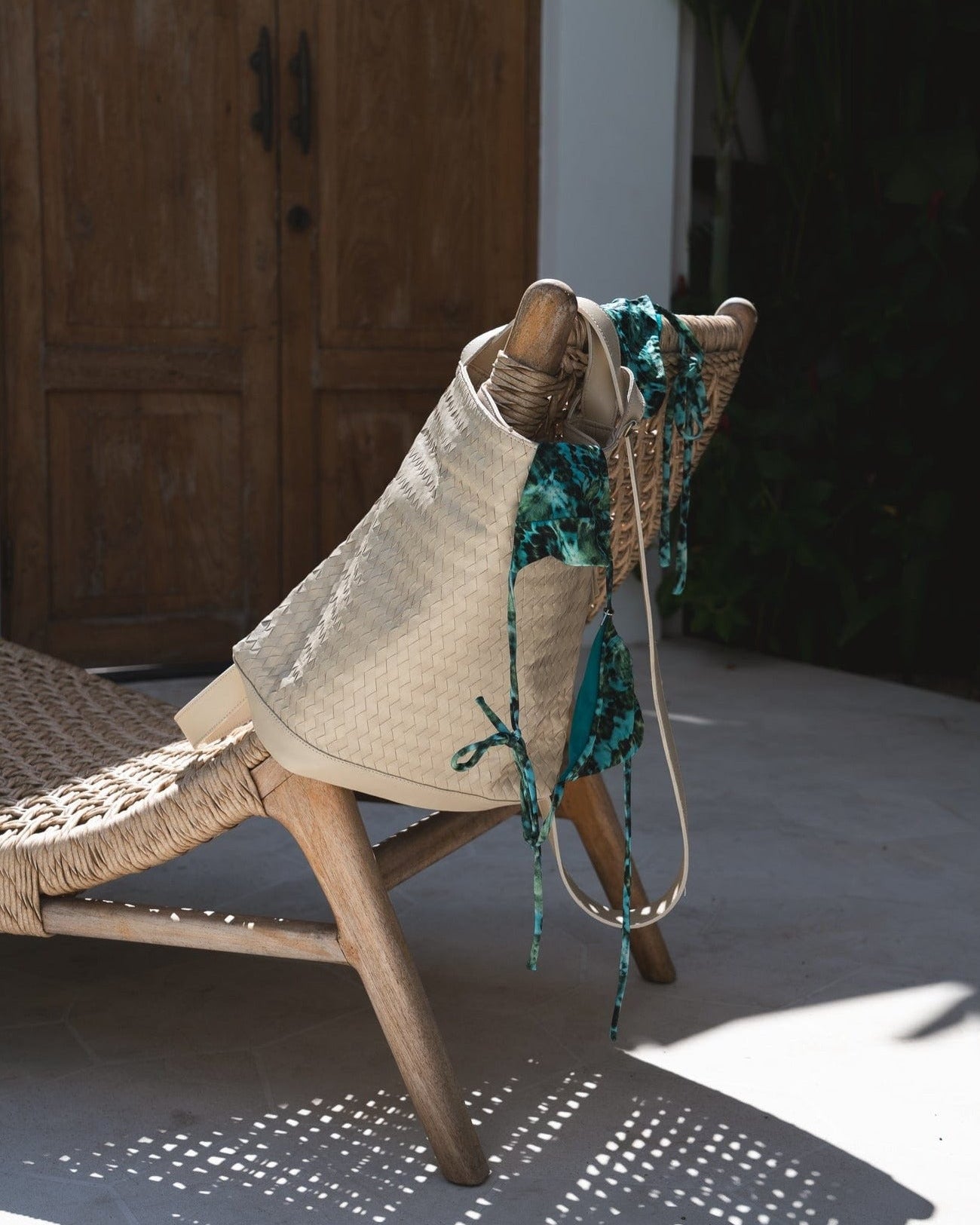 MANDRN Evra Woven Tote - Bone tote