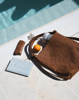 MANDRN Evra Woven Tote - Saddle (Light) tote