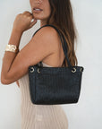 Mandrn Lou Woven - Black Bag