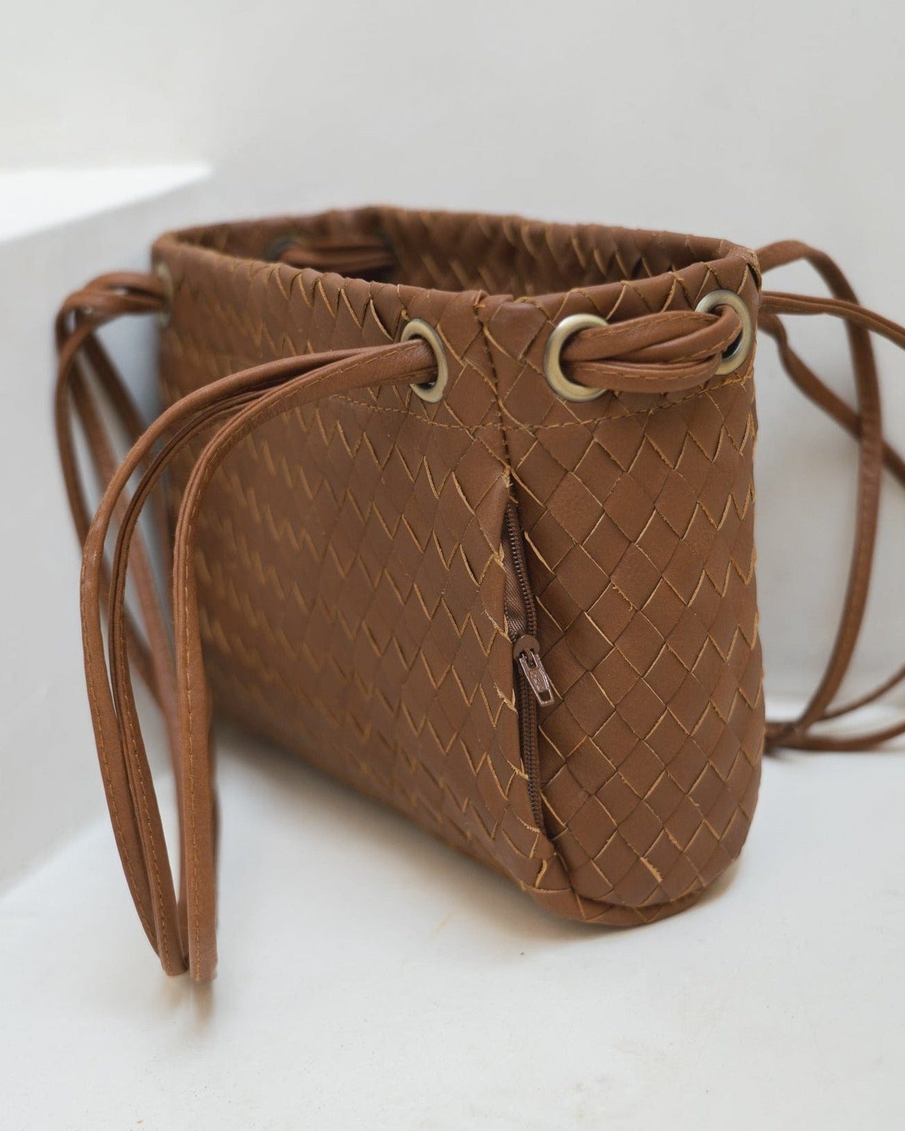 Mandrn Lou Woven - Tan Bag