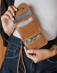 Mandrn Noa - Suede Denim Wallets & Money Clips