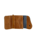 Mandrn Noa - Suede Denim Wallets & Money Clips