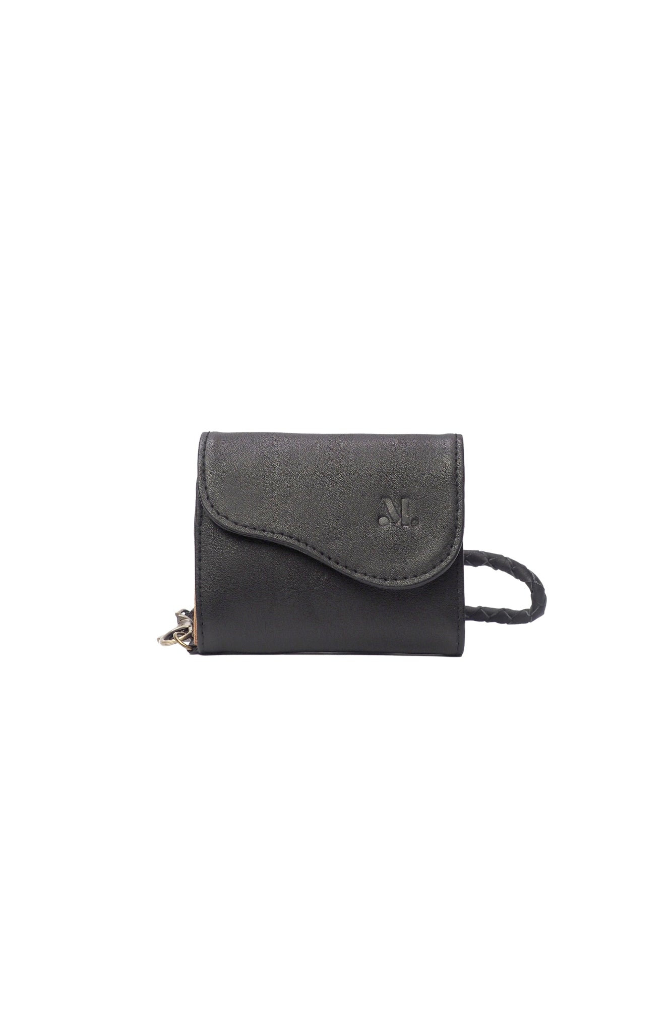 MANDRN | The Noa - Black Leather Compact Wallet
