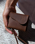 MANDRN Noa Wallet - Saddle Dark Wallets & Money Clips