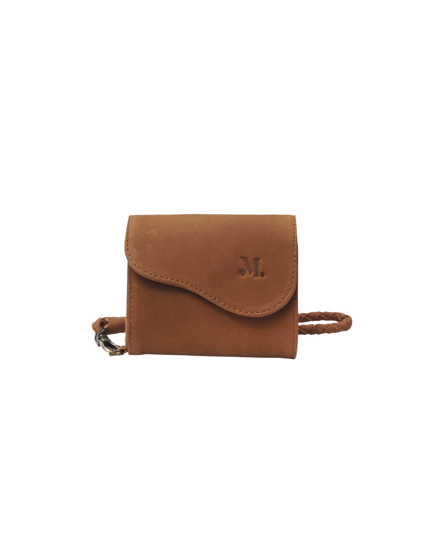 MANDRN | The Noa - Saddle Light Leather Compact Wallet