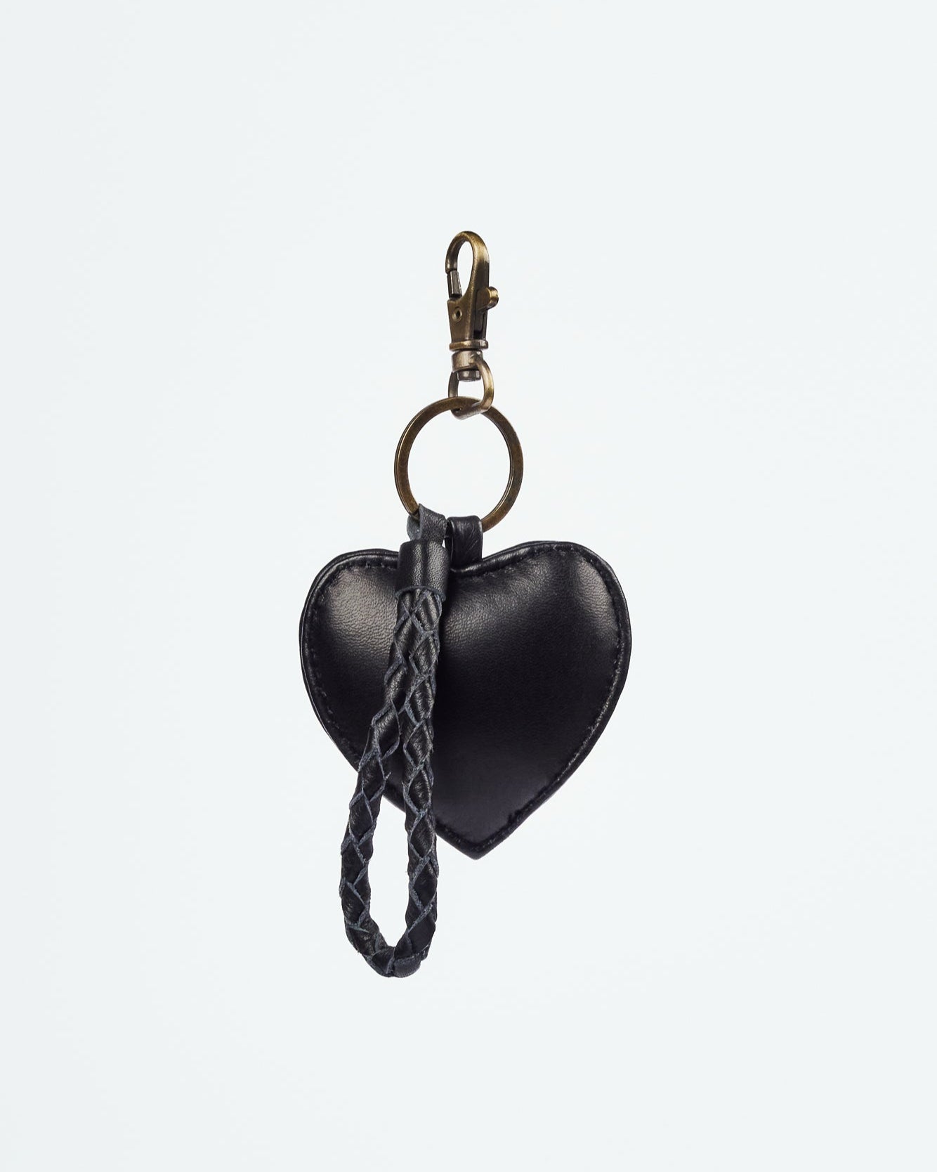 Mandrn Puffy Heart Keychain - Black Keychain