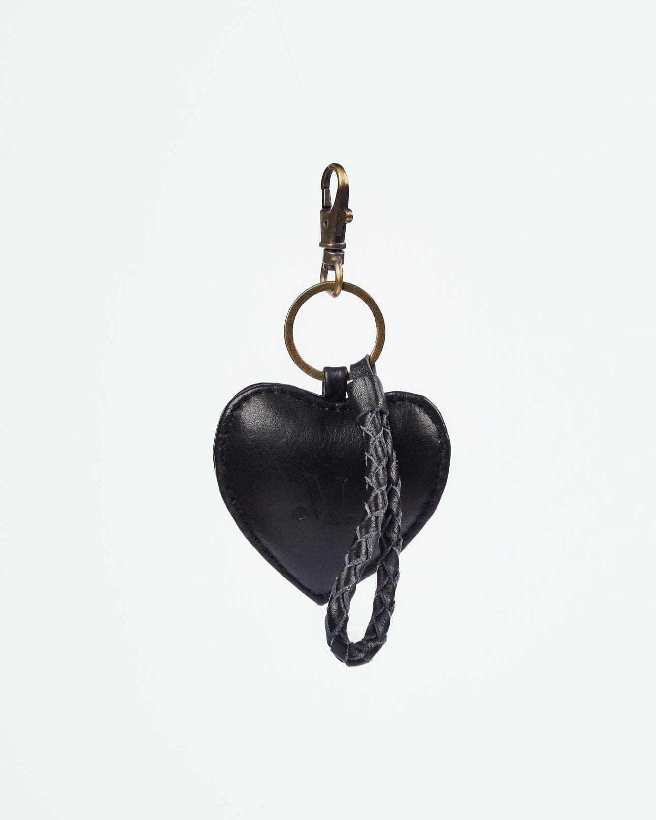 Mandrn Puffy Heart Keychain - Black Keychain