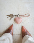 Mandrn Puffy Heart Keychain- Pink Keychain