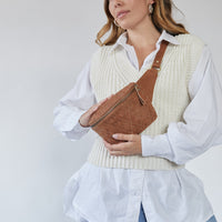 Mandrn Remy Woven - Tan Fanny Pack