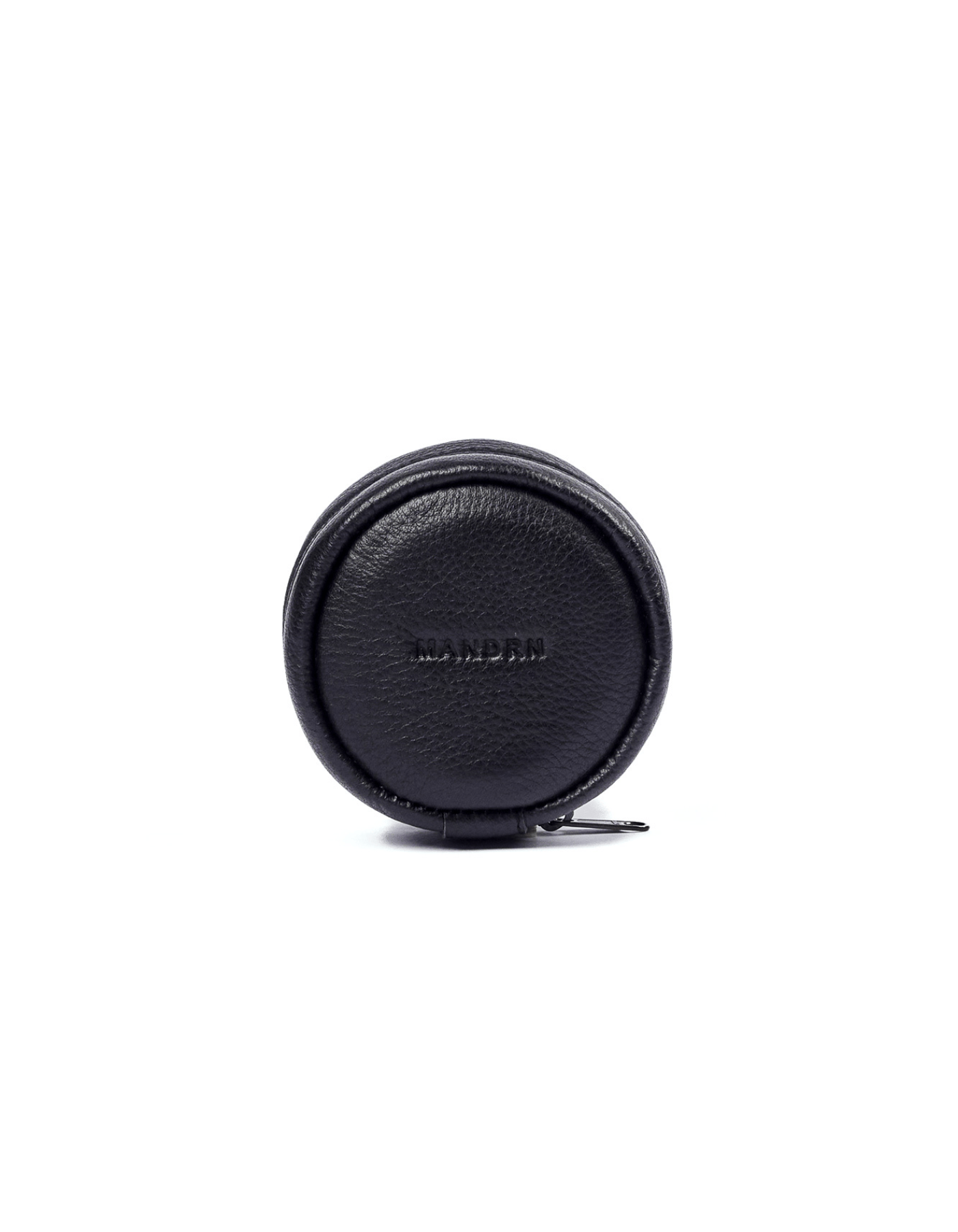 MANDRN | The Rover Circle Pouch - Black Leather