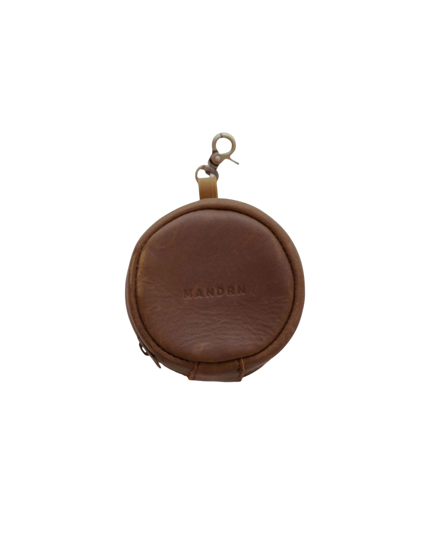 MANDRN | The Rover Circle Pouch - Saddle Dark Leather