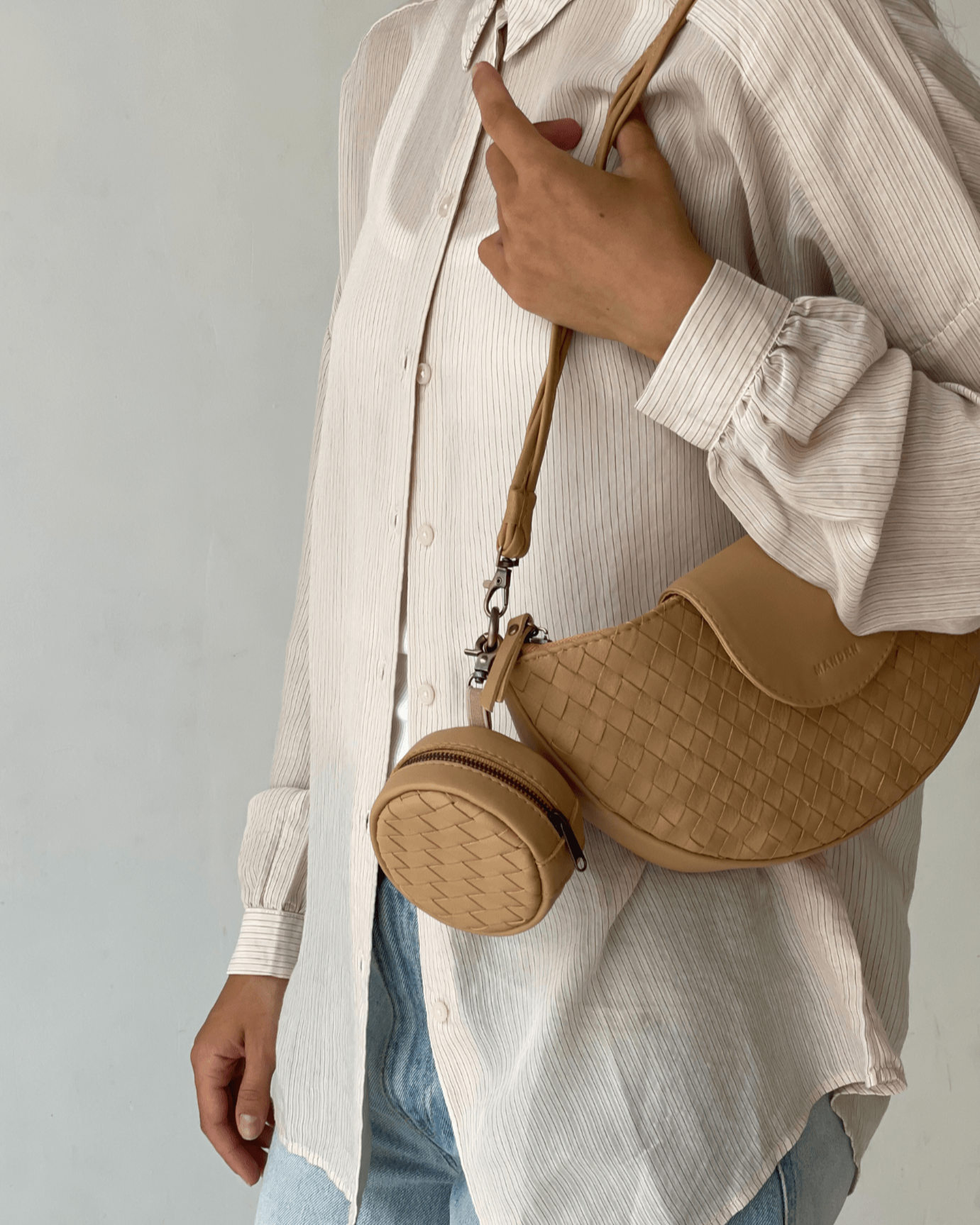 Mandrn Rover Woven Circle Pouch - Sand Circle Pouch Add-On