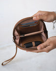 Mandrn Wedge Wallet - Saddle (Light) Wallets & Money Clips