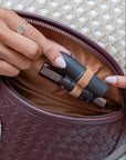 Mandrn Woven Atlas - Burgundy Crossbody Bag