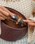 Mandrn Woven Atlas - Burgundy Fanny Pack