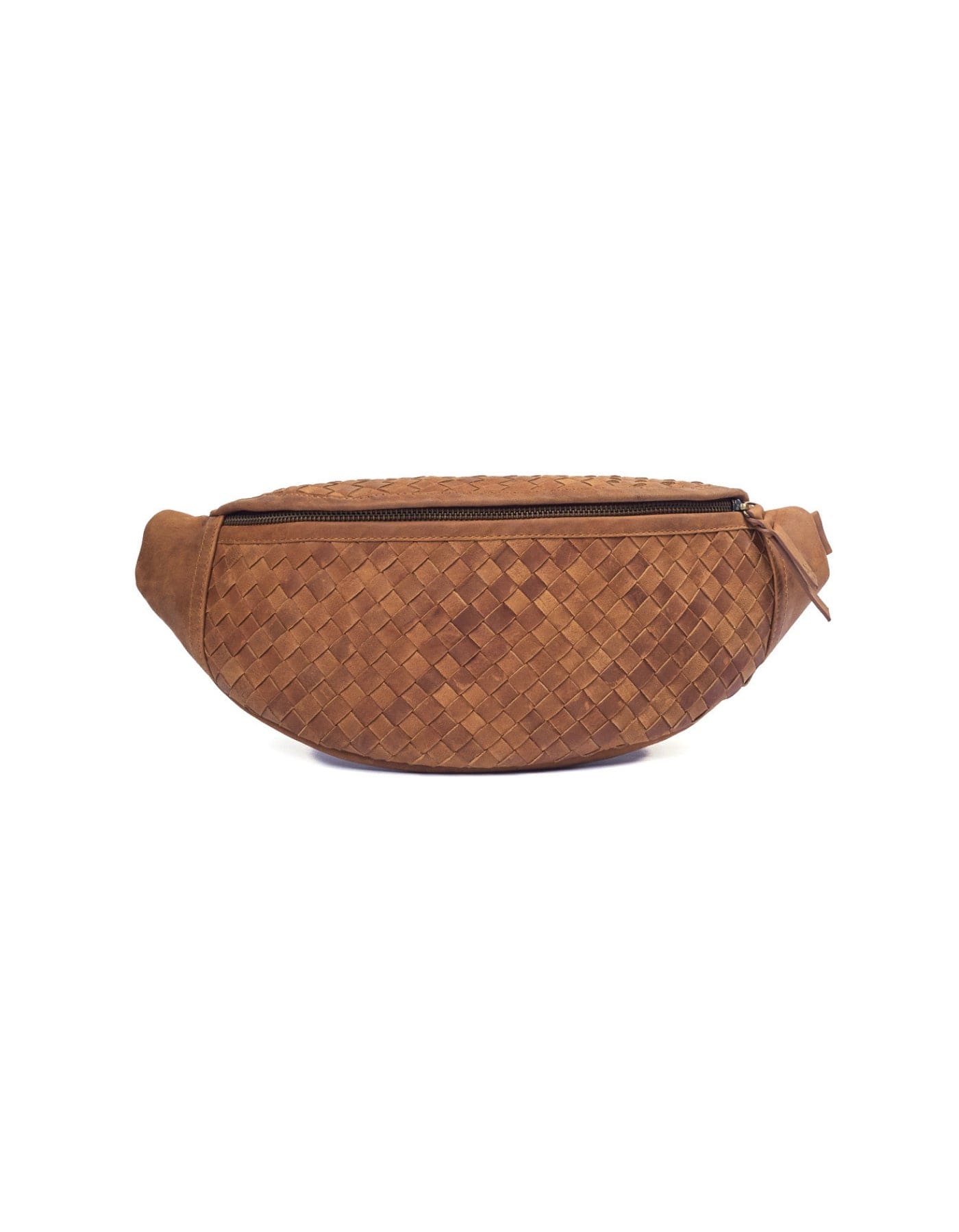 MANDRN | The Woven Atlas - Saddle Light Leather Fanny Pack
