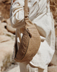 Mandrn Woven Atlas - Sand Crossbody Bag