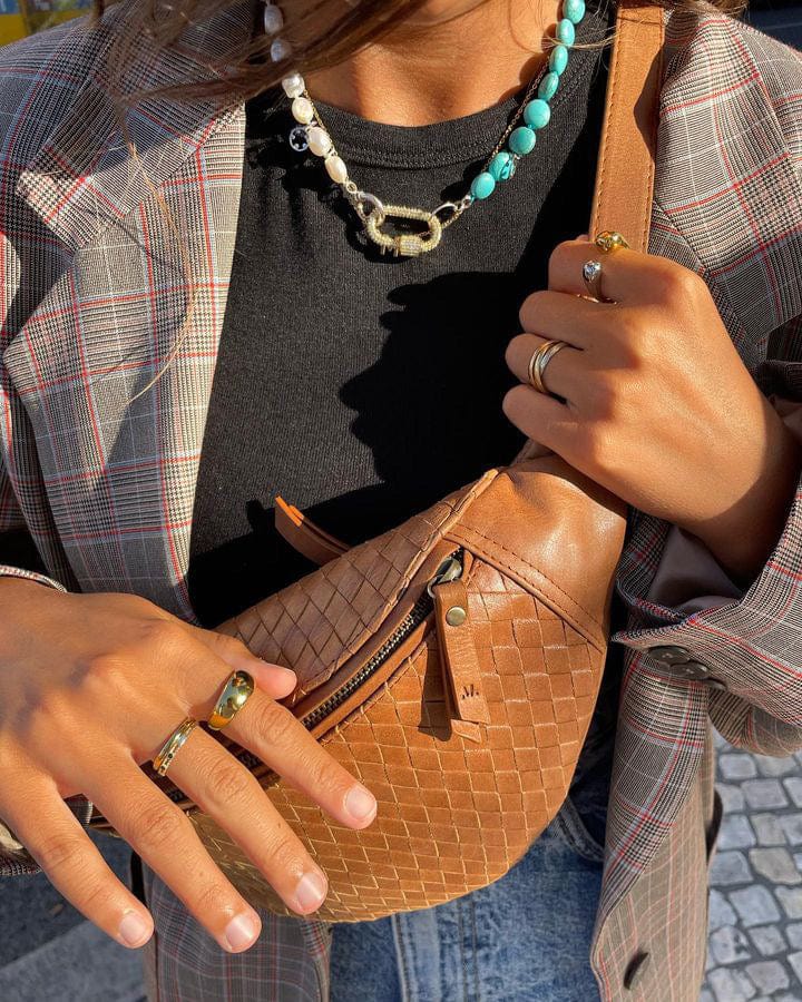 Mandrn Woven Atlas - Tan Fanny Pack
