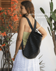 MANDRN Woven Evra Tote - Black tote