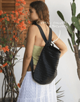 MANDRN Woven Evra Tote - Black tote