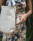 MANDRN Woven Evra Tote - Bone tote