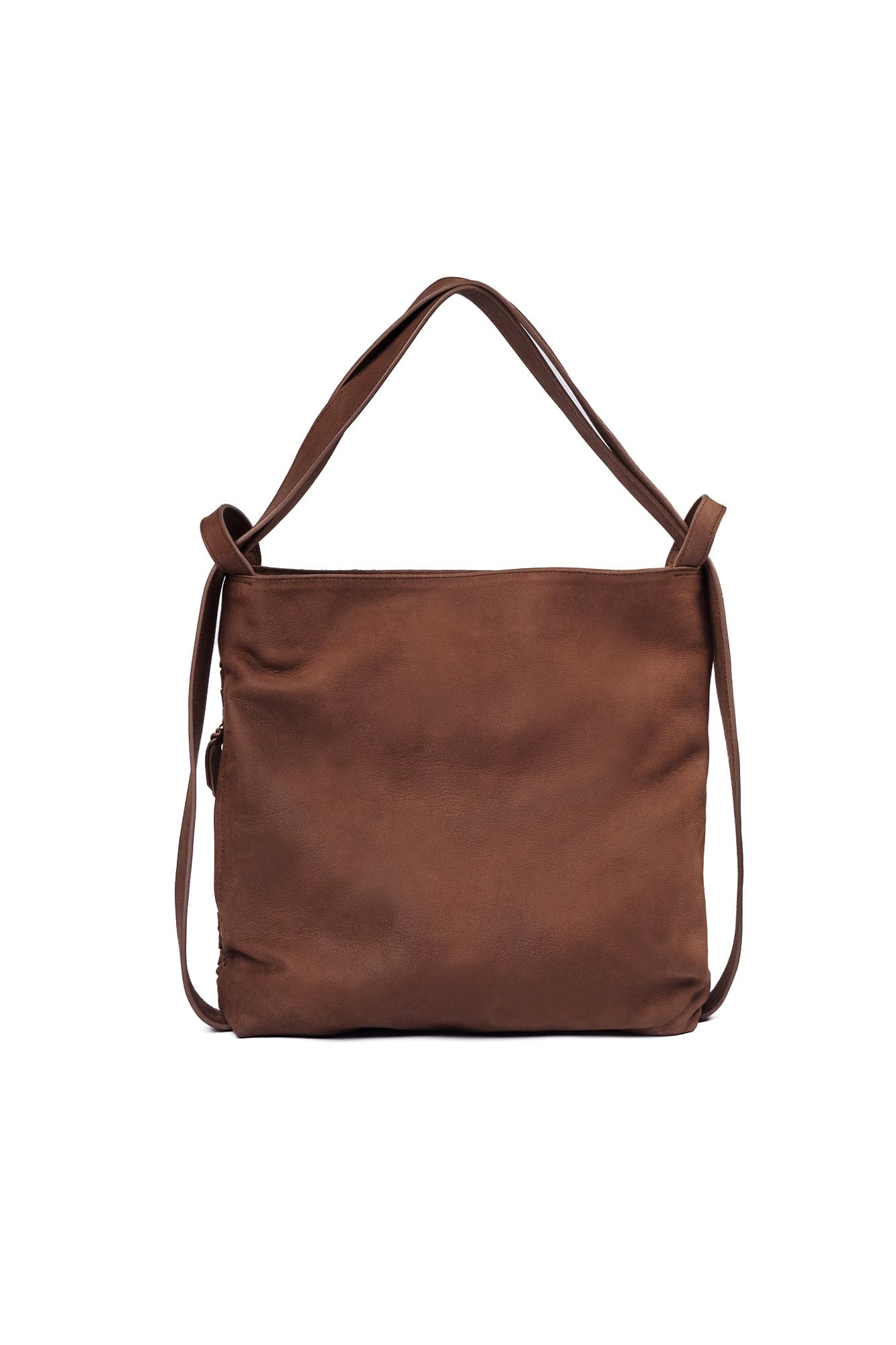 MANDRN Woven Evra Tote - Saddle (Dark) tote