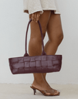 Mandrn Woven Rosalie - Burgundy Purse