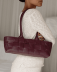 Mandrn Woven Rosalie - Burgundy Purse
