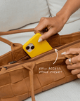 Mandrn Woven Rosalie - Saddle (Light) Purse