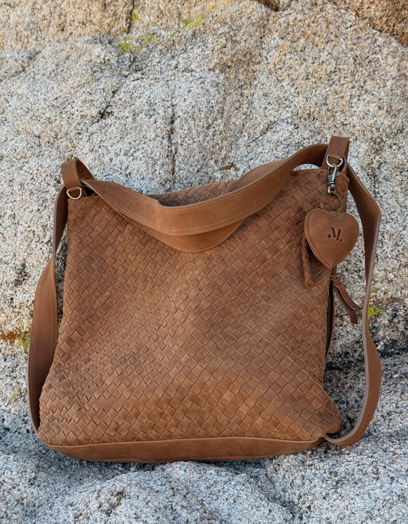 Woven Evra Tote - Saddle (Light)