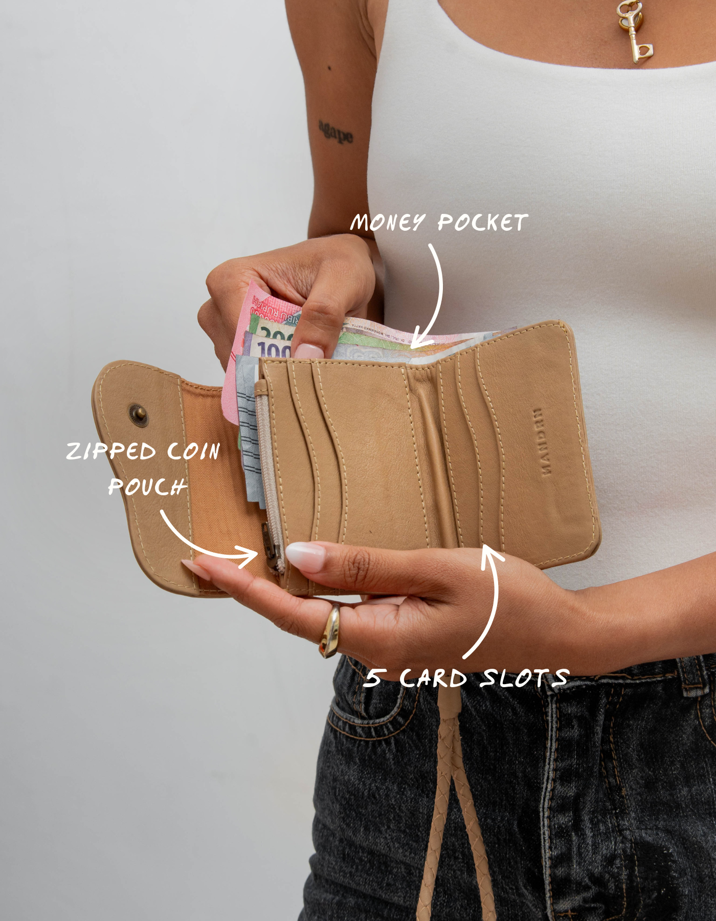 Noa Wallet - Sand