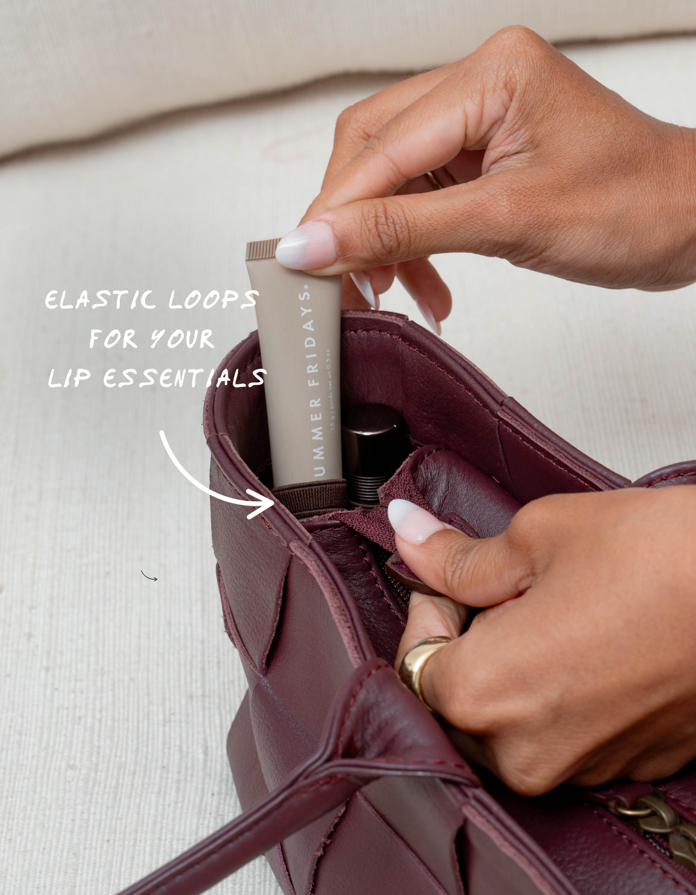 Woven Rosalie - Burgundy