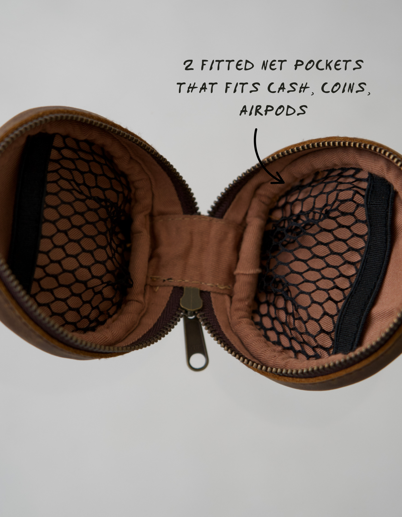 Rover Circle Pouch - Saddle (Dark)