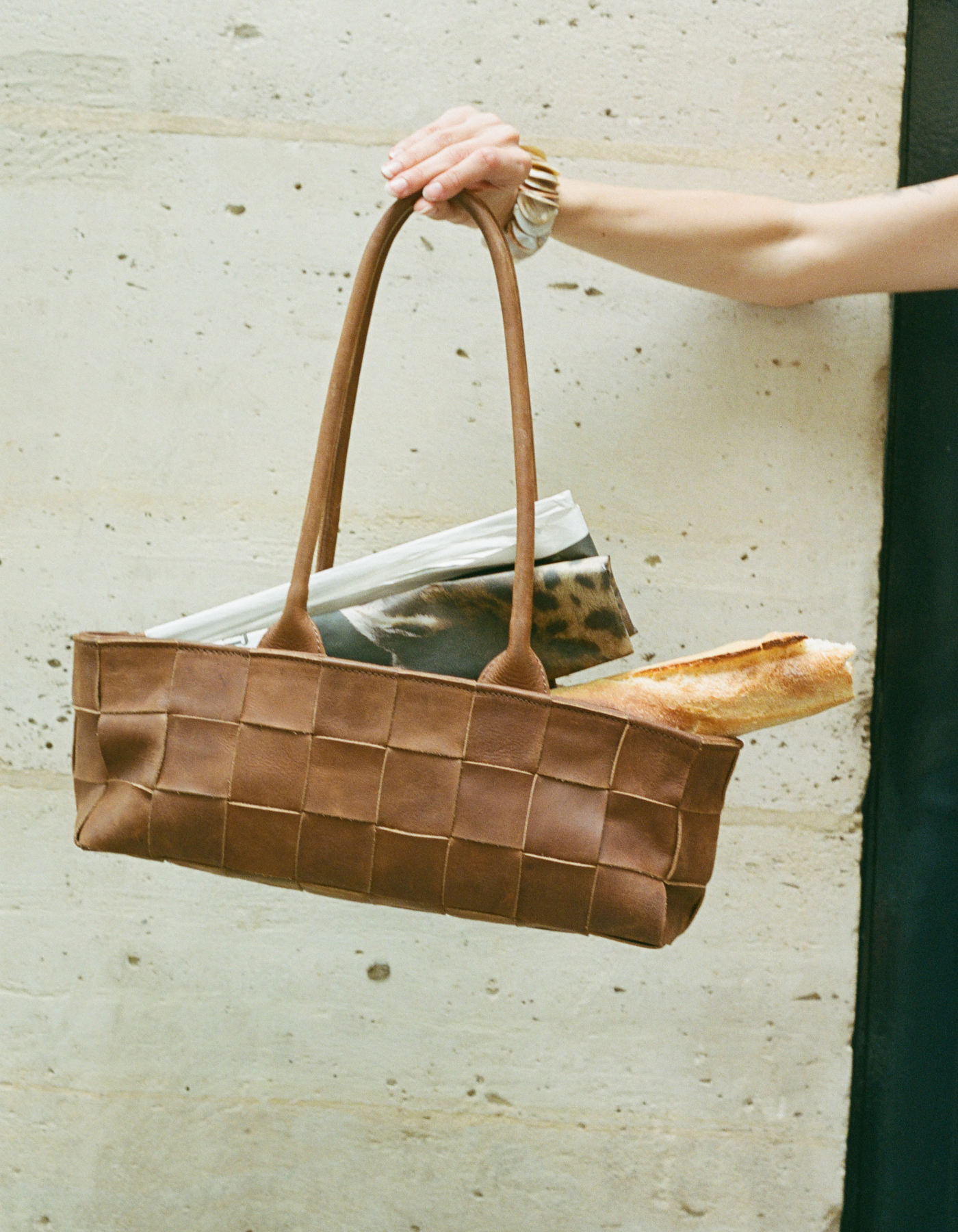 Woven Rosalie - Saddle (Light)