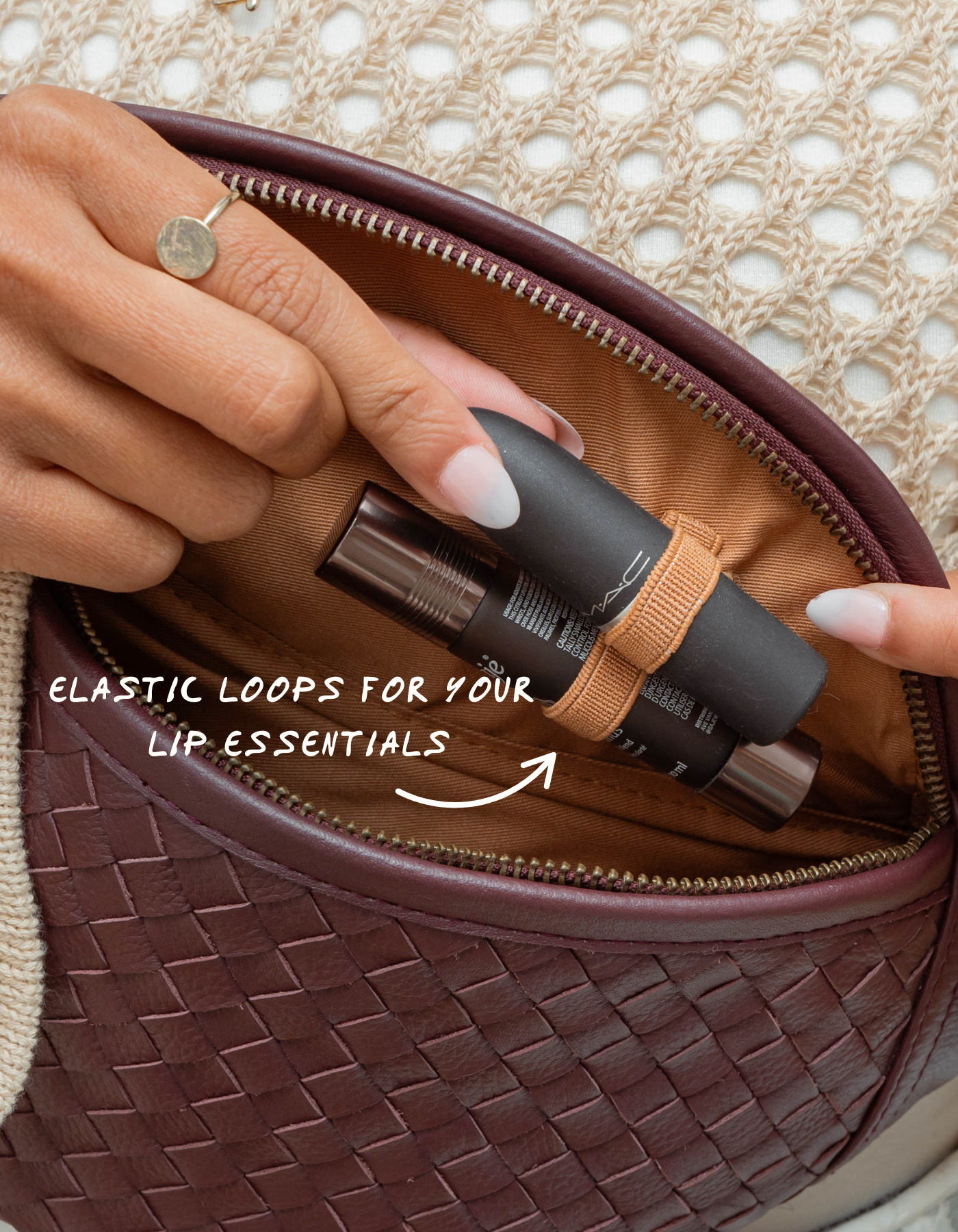 Woven Atlas - Burgundy