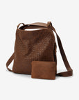 [PRE-ORDER] Woven Evra Tote - Saddle (Dark)