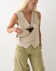 Wedge Wallet - Bone