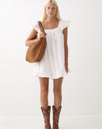 Woven Evra Tote - Saddle (Light)