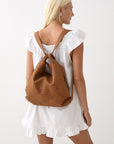 Woven Evra Tote - Saddle (Light)