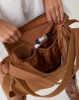 Woven Evra Tote - Saddle (Light)