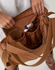 Woven Evra Tote - Saddle (Light)